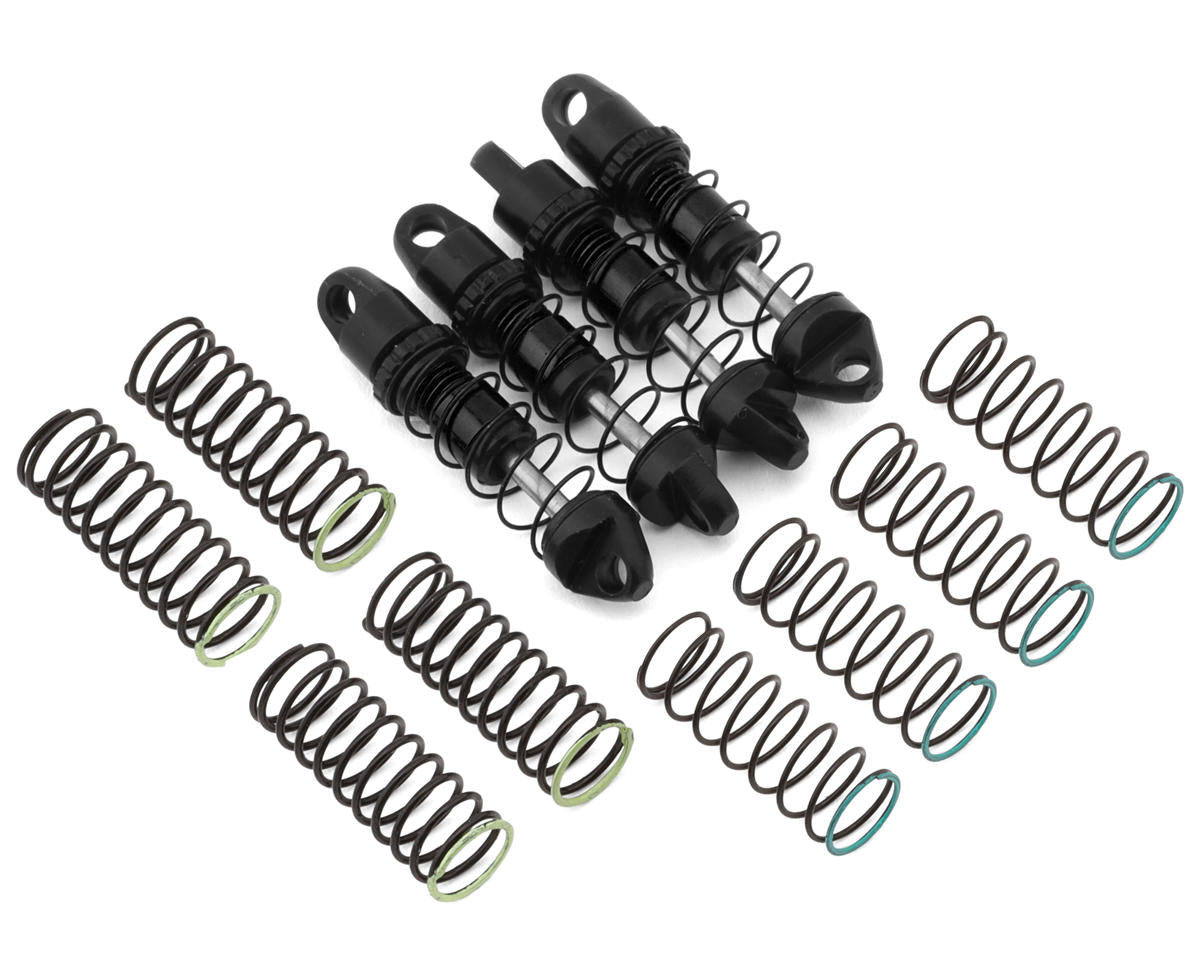 NEXX Racing Axial SCX30 25mm Aluminum Threaded Oil-Filled Shocks (Black) (4)