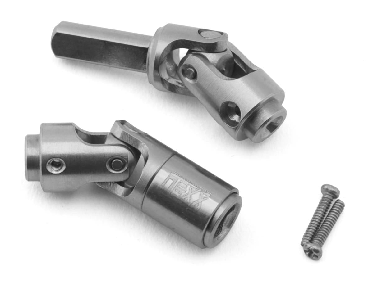 NEXX Racing Axial SCX30 Steel Front Driveshaft Set (Silver)