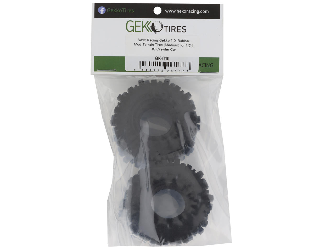 NEXX Racing Gekko 1.0" Rubber Off-Road Mud Tires (Medium)