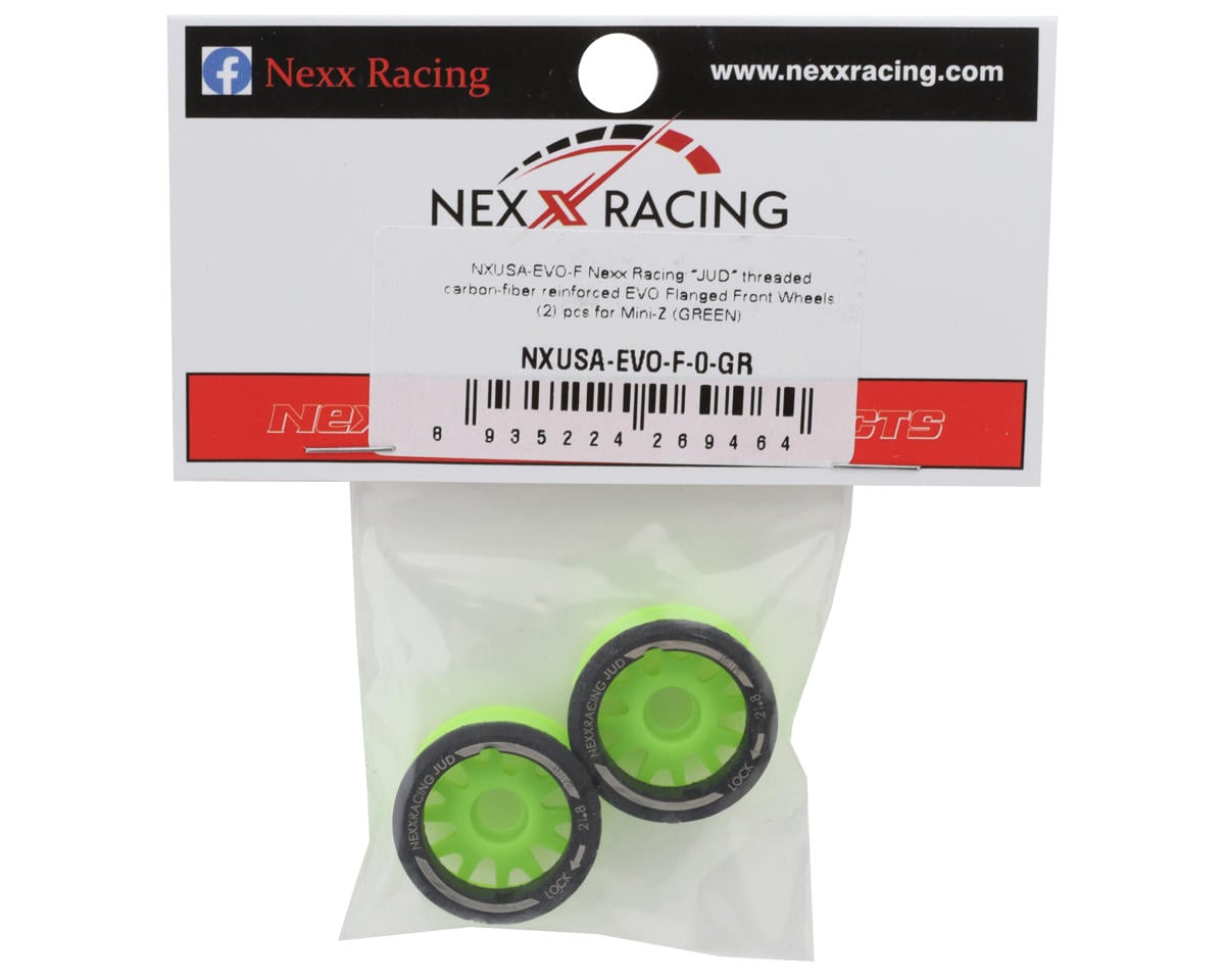 NEXX Racing Mini-Z RWD "JUD" EVO Front Threaded Side-Wall Carbon-Fiber Rims