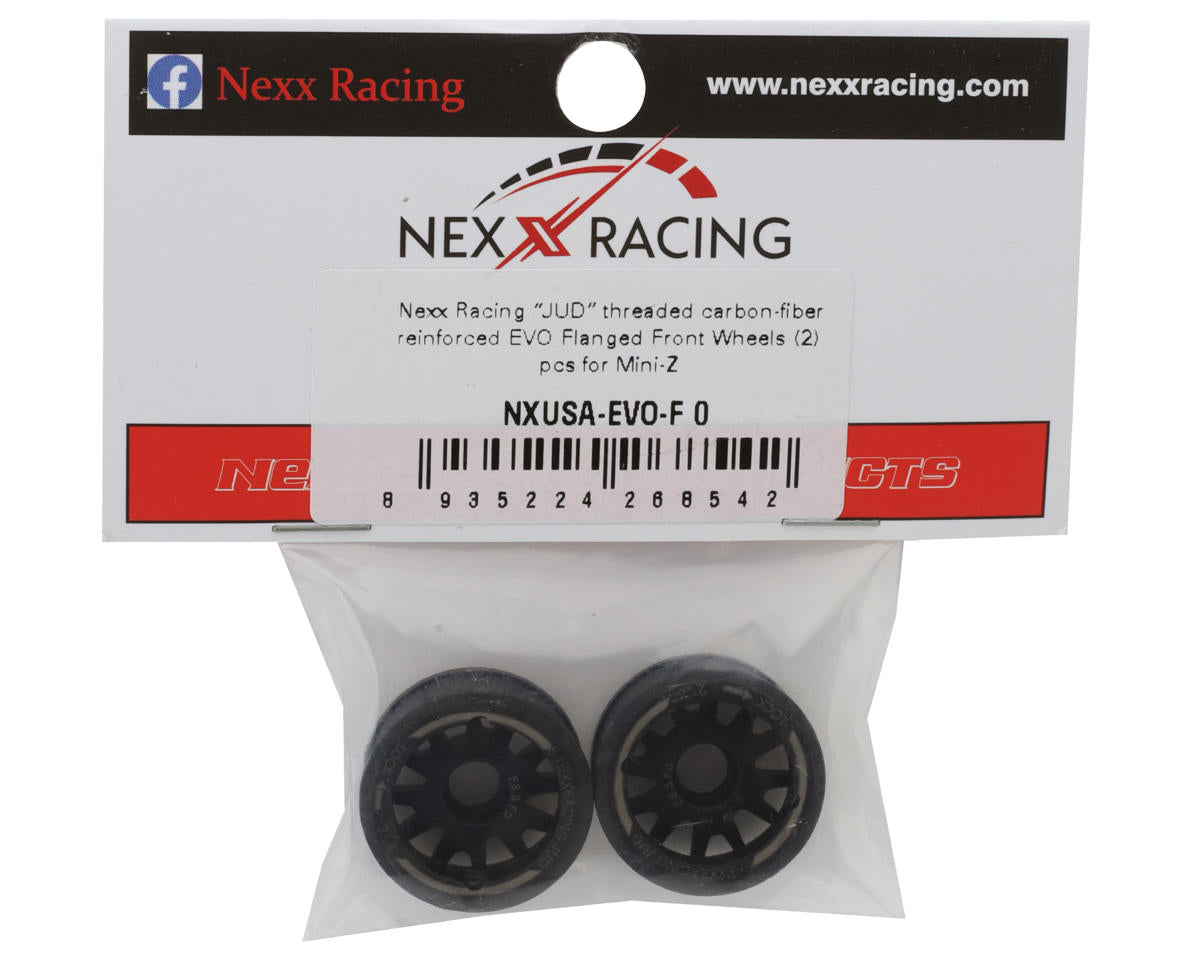 NEXX Racing Mini-Z RWD "JUD" EVO Front Threaded Side-Wall Carbon Fiber Rims