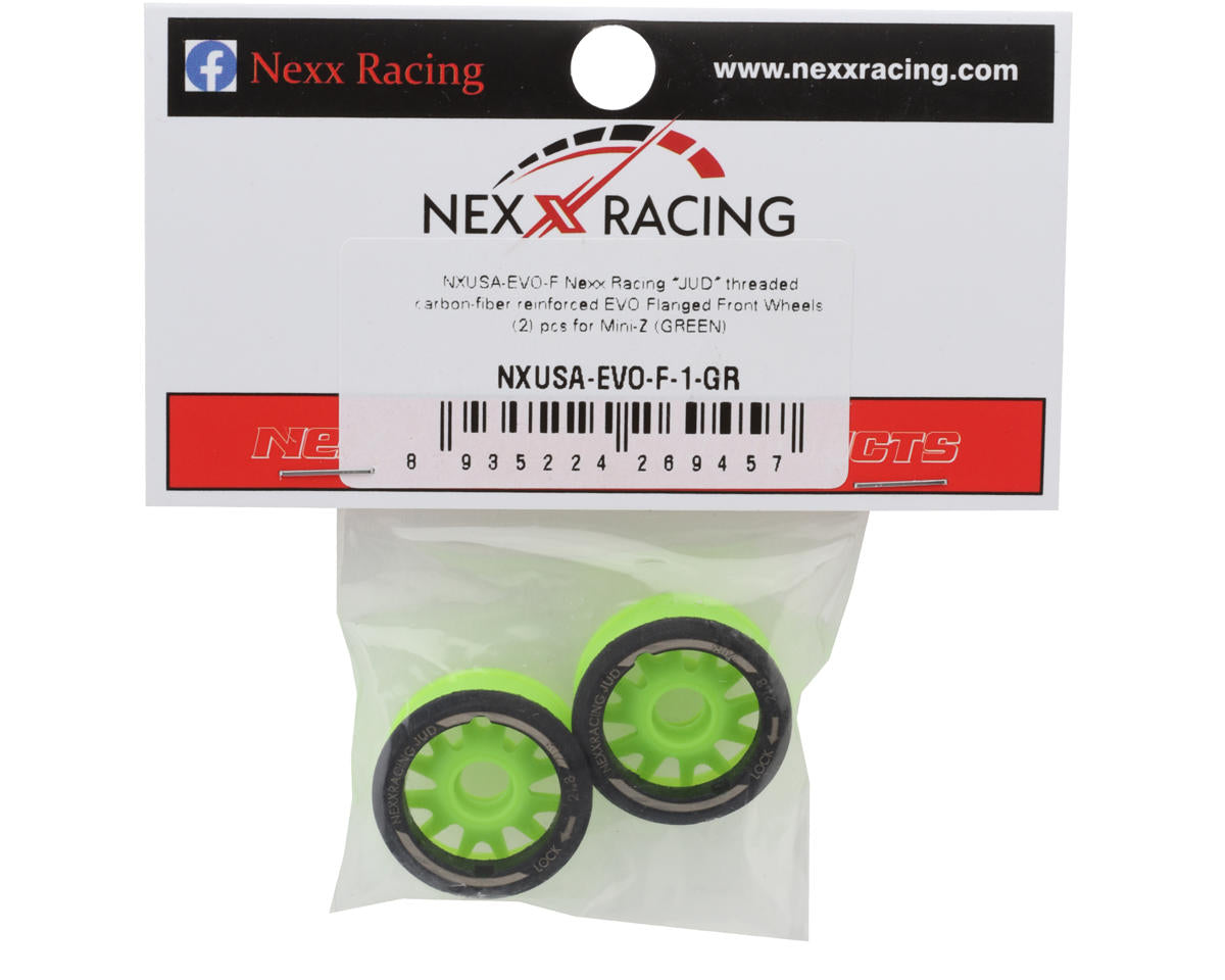 NEXX Racing Mini-Z RWD "JUD" EVO Front Threaded Side-Wall Carbon-Fiber Rims