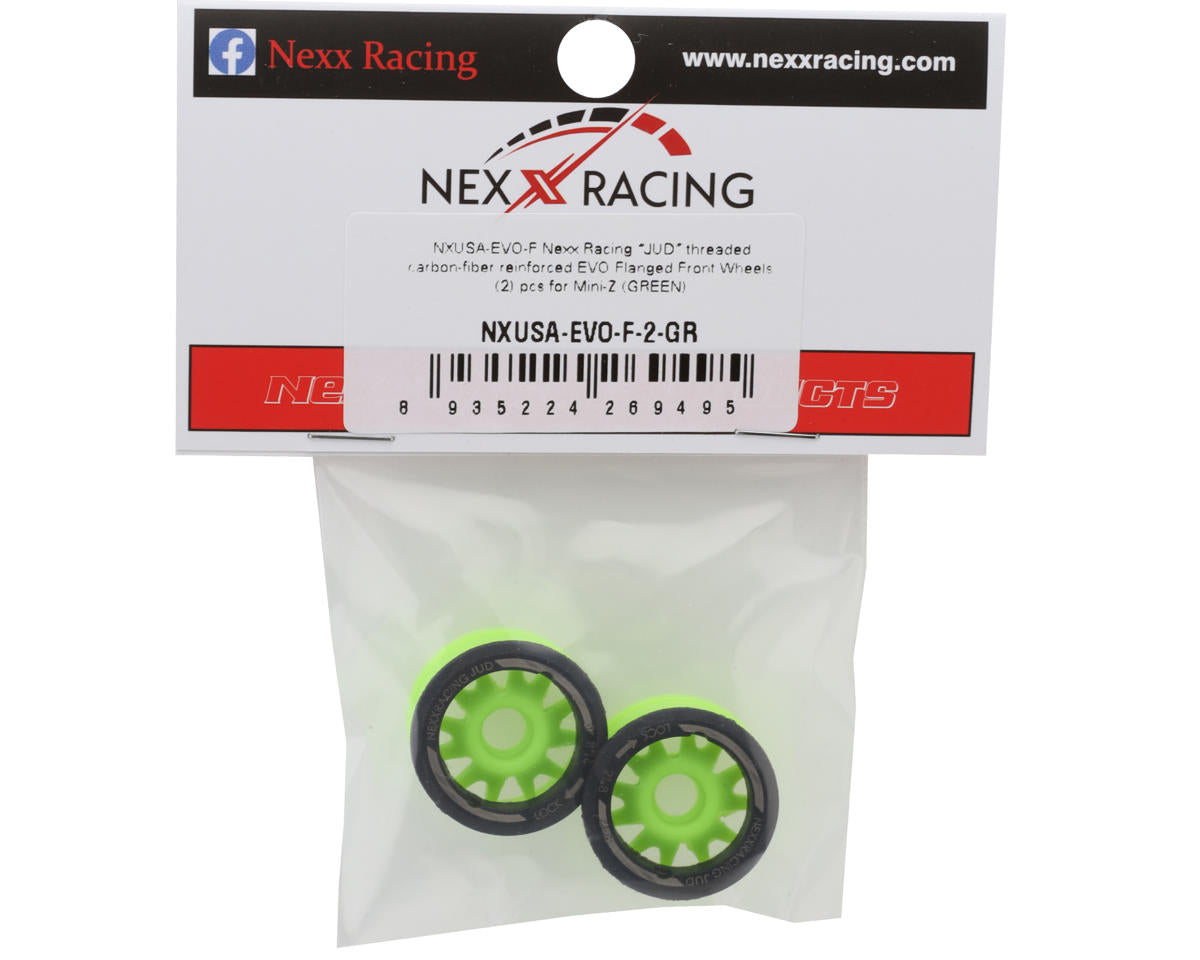NEXX Racing Mini-Z RWD "JUD" EVO Front Threaded Side-Wall Carbon-Fiber Rims