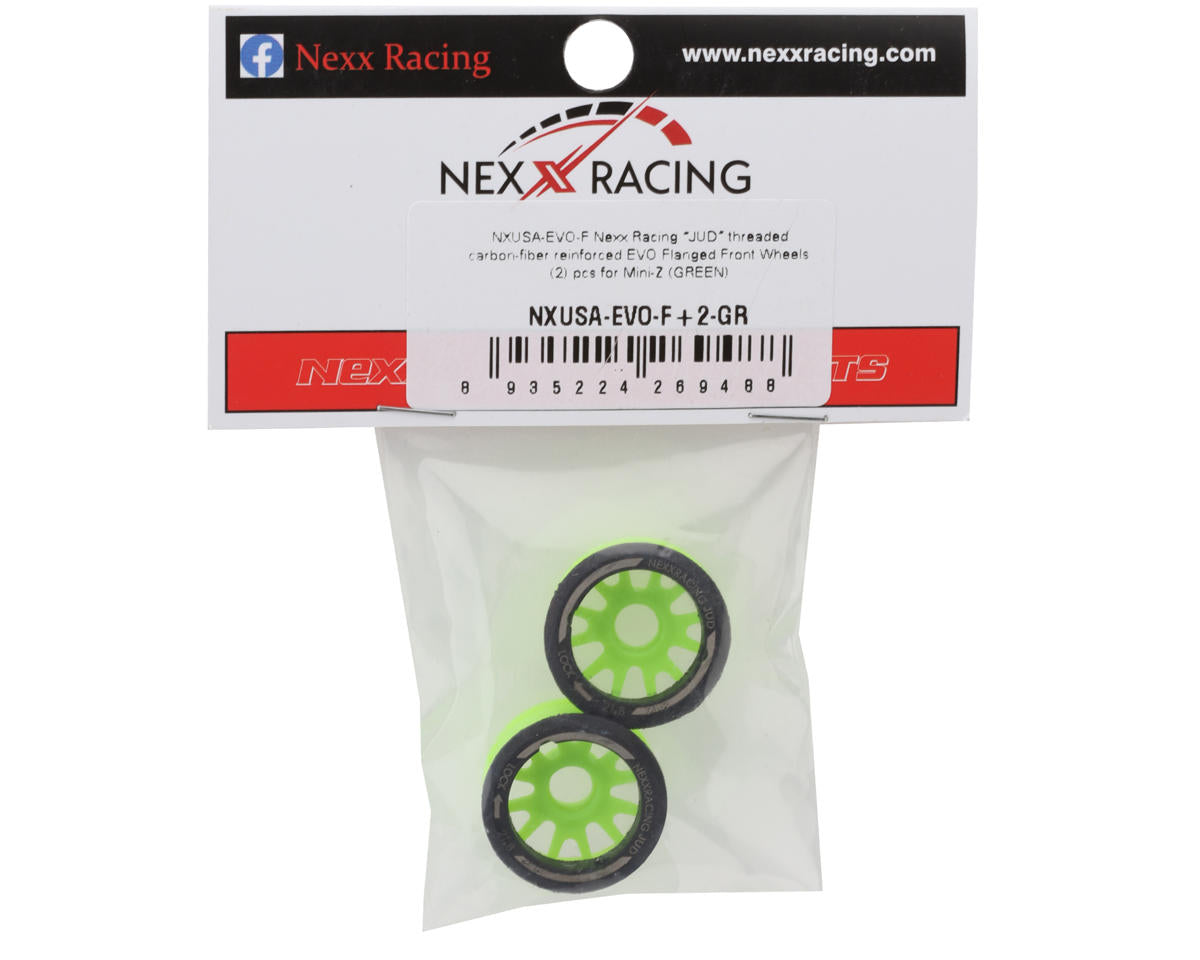 NEXX Racing Mini-Z RWD "JUD" EVO Front Threaded Side-Wall Carbon-Fiber Rims