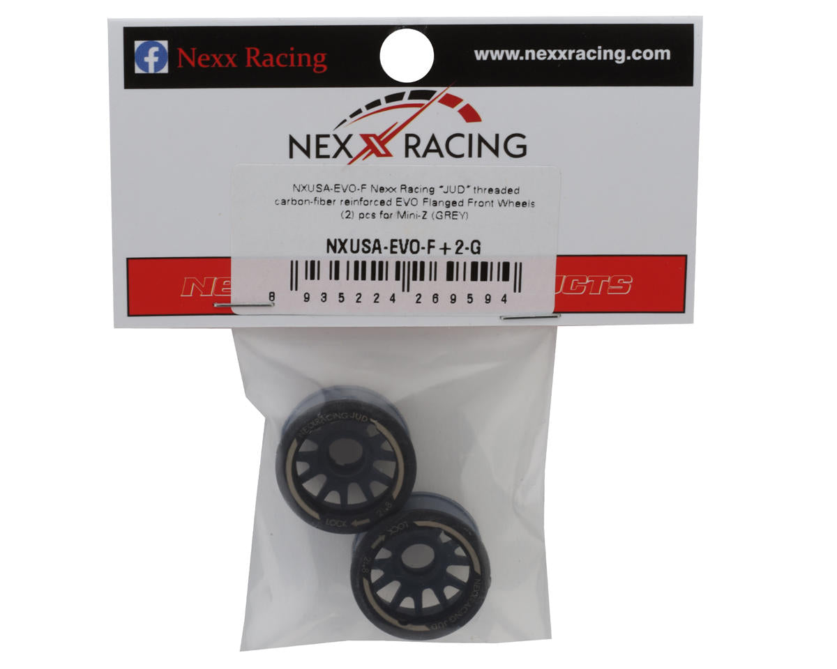 NEXX Racing Mini-Z RWD "JUD" EVO Front Threaded Side-Wall Carbon Fiber Rims