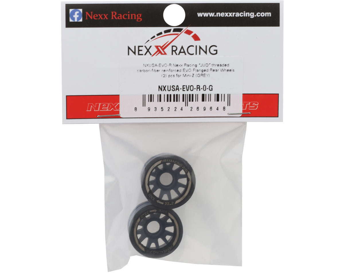 NEXX Racing Mini-Z RWD "JUD" EVO Rear Threaded Side-Wall Carbon Fiber Rims
