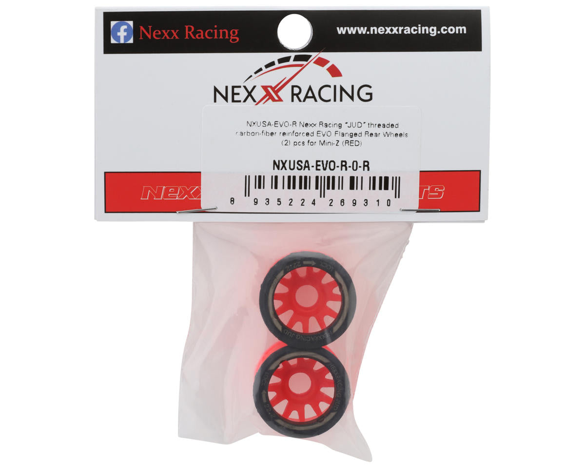 NEXX Racing Mini-Z RWD "JUD" EVO Rear Threaded Side-Wall Carbon Fiber Rims
