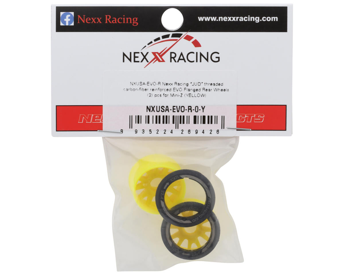 NEXX Racing Mini-Z RWD "JUD" EVO Rear Threaded Side-Wall Carbon Fiber Rims