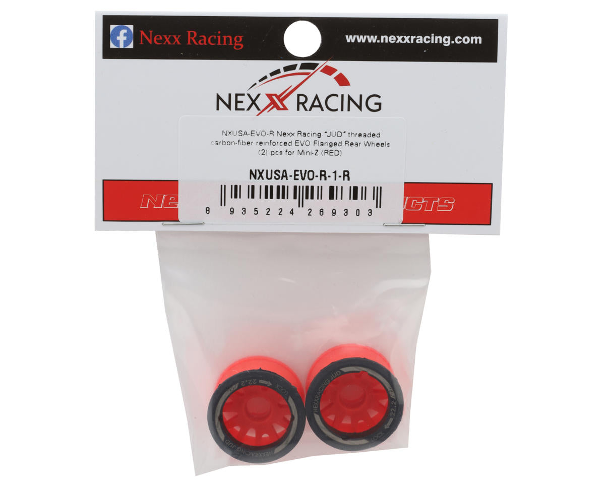 NEXX Racing Mini-Z RWD "JUD" EVO Rear Threaded Side-Wall Carbon Fiber Rims