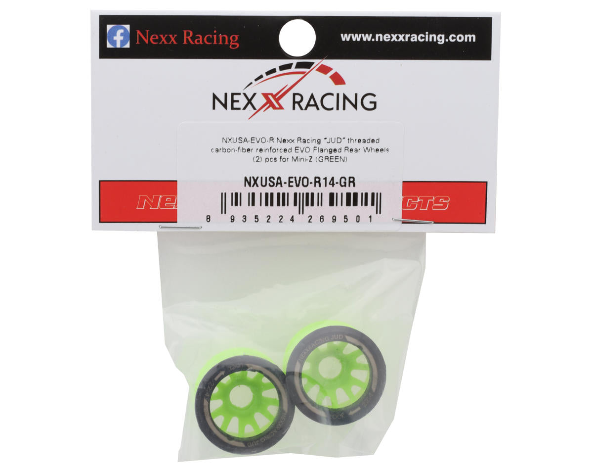 NEXX Racing Mini-Z RWD"JUD" EVO Rear Threaded Side-Wall Carbon Fiber Rims