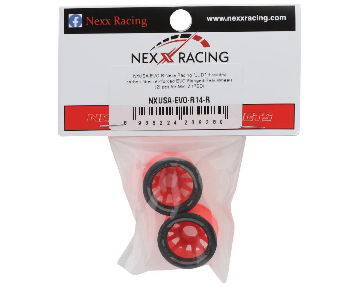 NEXX Racing Mini-Z RWD"JUD" EVO Rear Threaded Side-Wall Carbon Fiber Rims