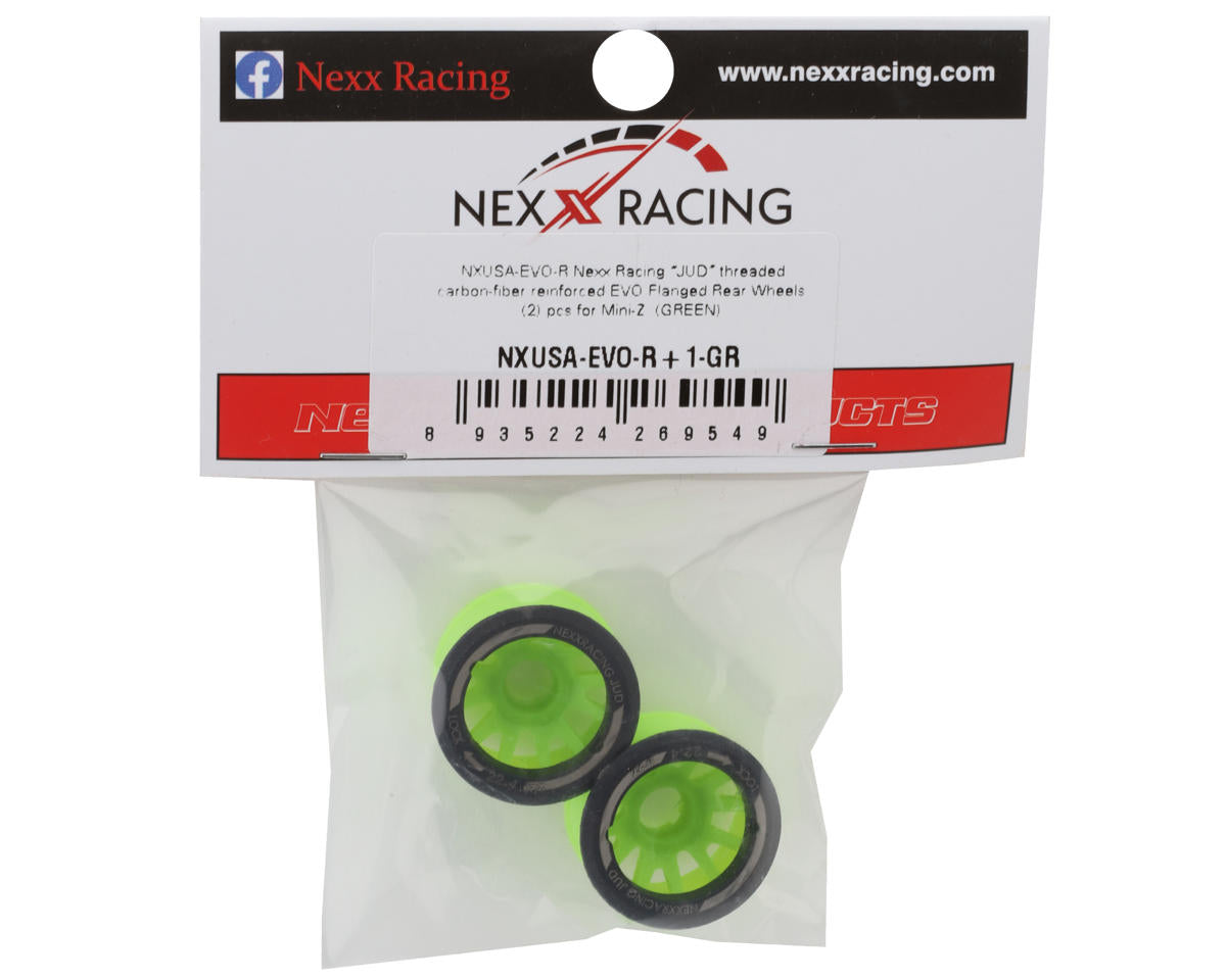 NEXX Racing Mini-Z RWD "JUD" EVO Rear Threaded Side-Wall Carbon Fiber Rims