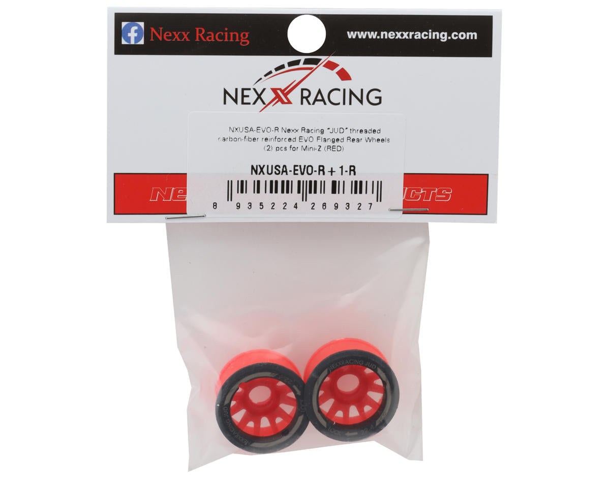 NEXX Racing Mini-Z RWD "JUD" EVO Rear Threaded Side-Wall Carbon Fiber Rims