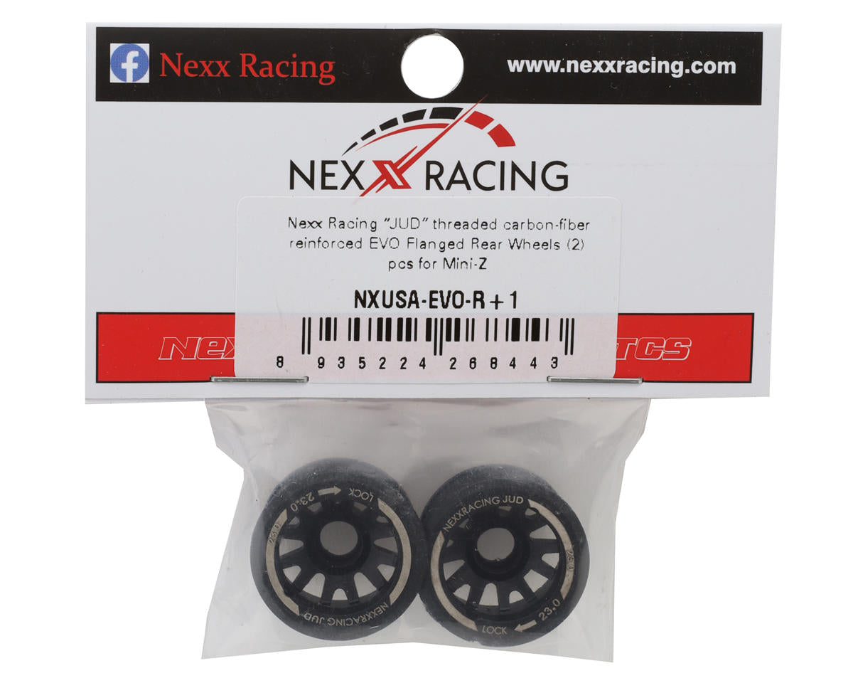 NEXX Racing Mini-Z "JUD" EVO Rear Threaded Side-Wall RWD Carbon-Fiber Rims