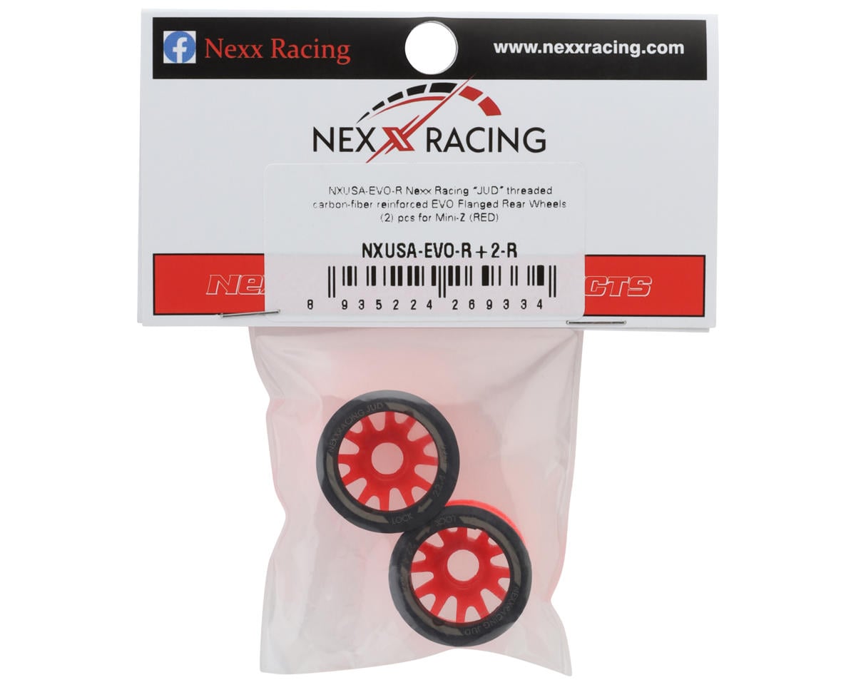 NEXX Racing Mini-Z RWD "JUD" EVO Rear Threaded Side-Wall Carbon Fiber Rims
