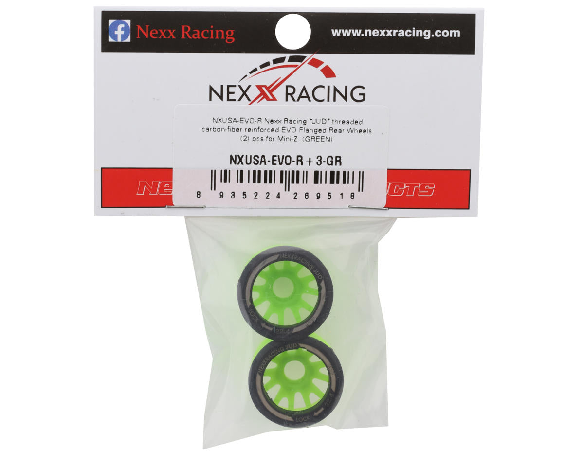 NEXX Racing Mini-Z RWD "JUD" EVO Rear Threaded Side-Wall Carbon Fiber Rims