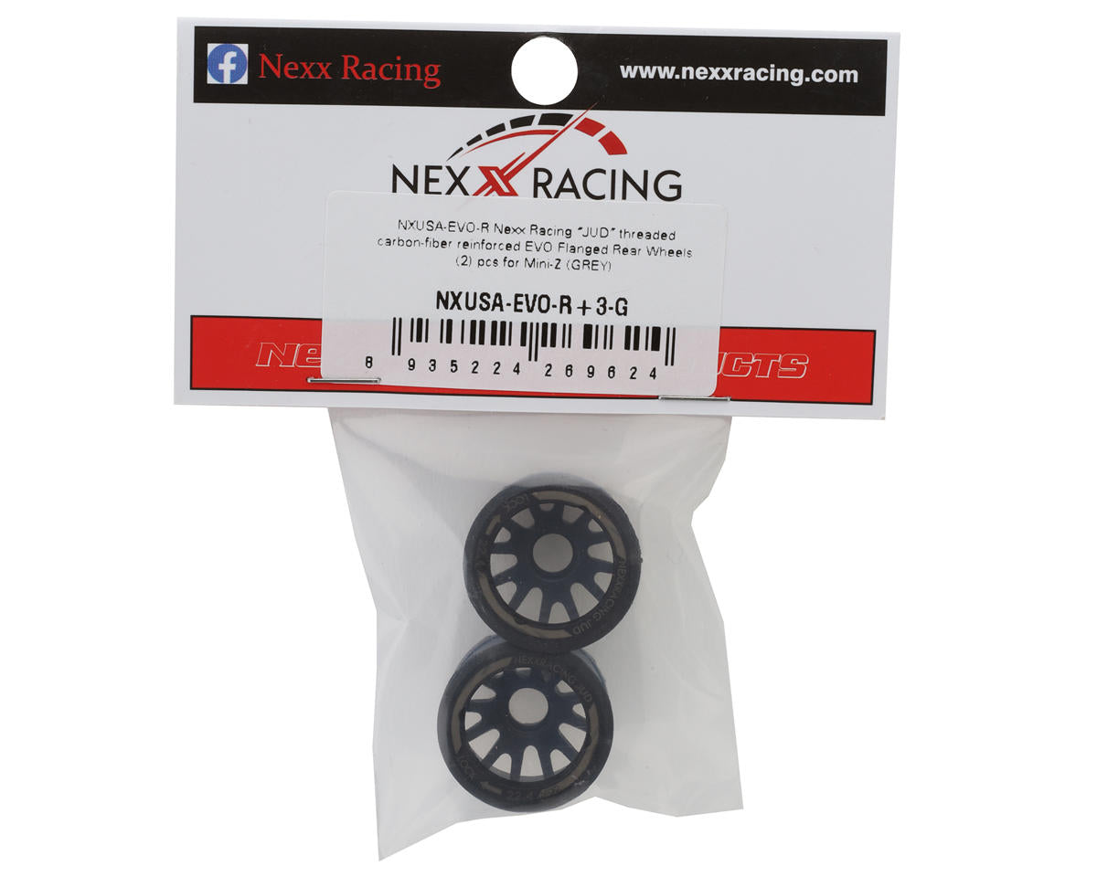 NEXX Racing Mini-Z RWD "JUD" EVO Rear Threaded Side-Wall Carbon Fiber Rims