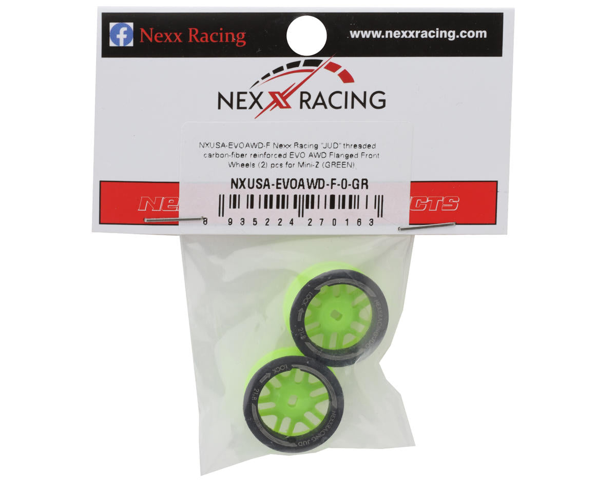 NEXX Racing Mini-Z AWD "JUD" EVO Front Threaded Side-Wall Carbon Fiber Rims