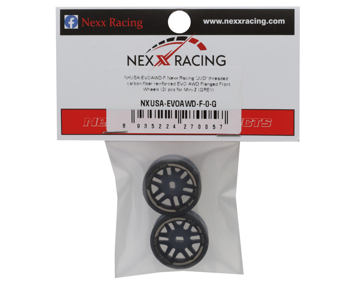 NEXX Racing Mini-Z AWD "JUD" EVO Front Threaded Side-Wall Carbon Fiber Rims