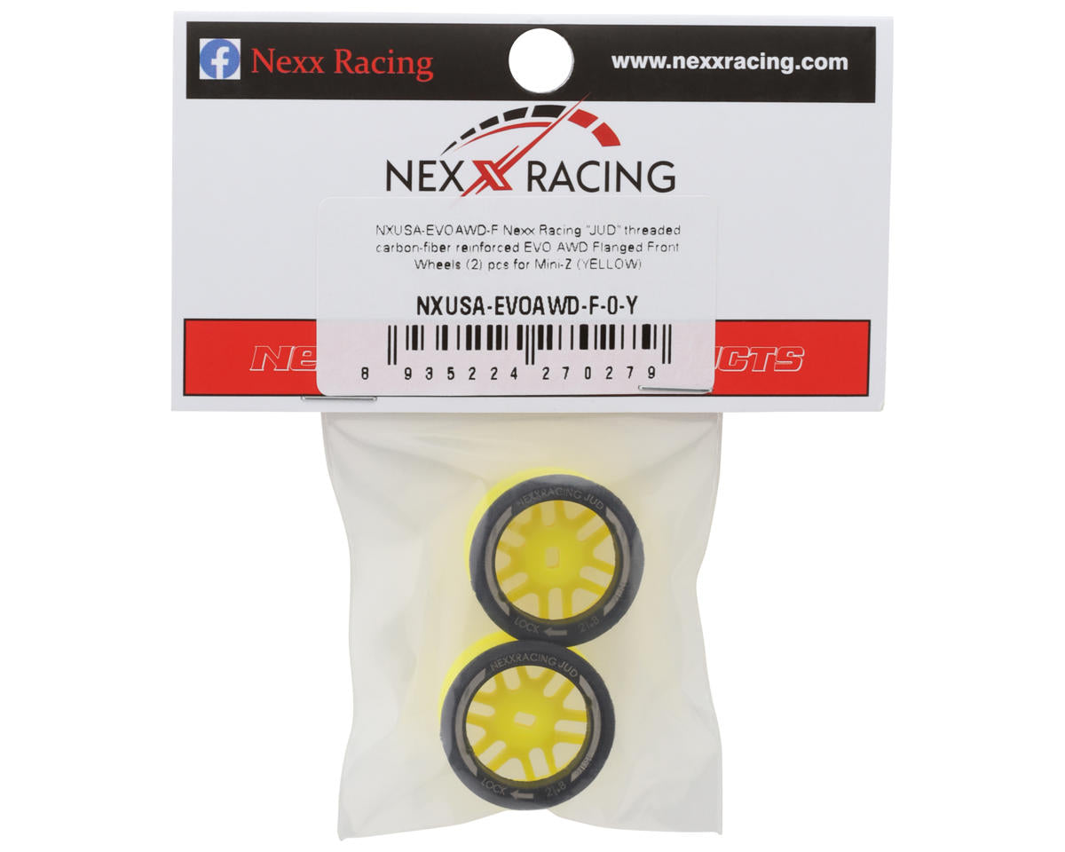 NEXX Racing Mini-Z AWD "JUD" EVO Front Threaded Side-Wall Carbon Fiber Rims