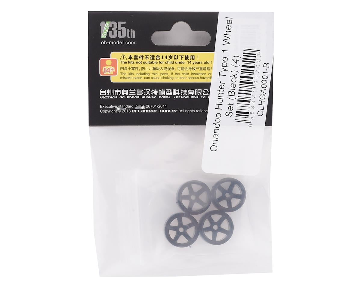 Orlandoo Hunter Type 1 Wheel Set (Black) (4)