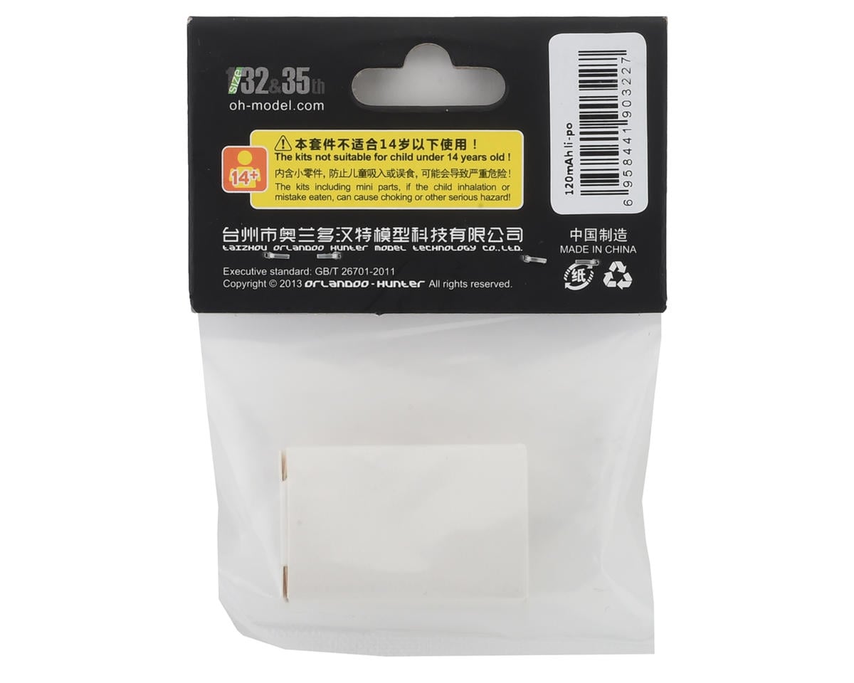 Orlandoo Hunter LiPo Battery w/PH2.0 Connector (2S/120mAh) (Use w/D4L System)