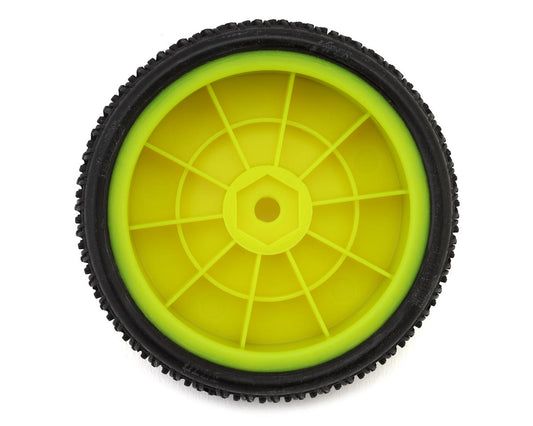 Pro-Motion Viper 2.2" 2WD Front LP Carpet 1/10 Pre-Mounted Buggy Tires (Yellow)