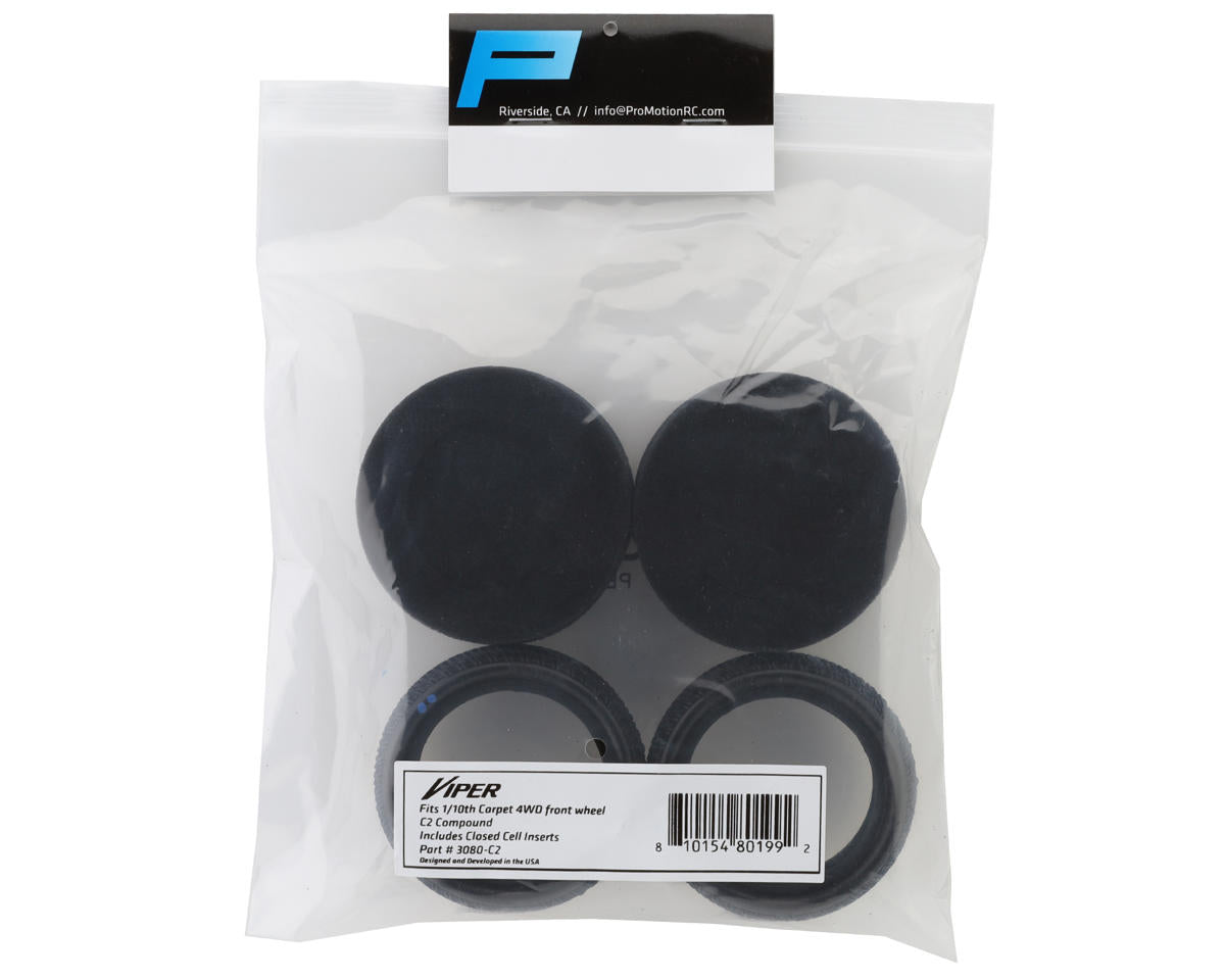 Pro-Motion Viper 2.2" 4WD Front LP Carpet 1/10 Buggy Tire (2)