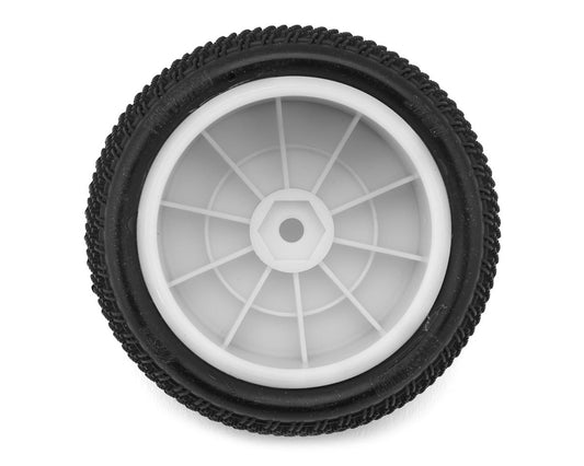 Pro-Motion Viper 2.2" Rear LP Carpet 1/10 Pre-Mount Buggy Tire (White) (2)