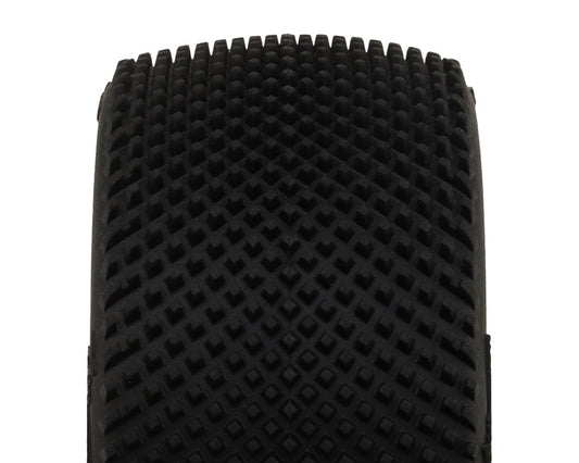 Pro-Motion Checkmate LP 2.2" Pre-Mounted Rear Buggy Carpet Tires (Yellow) (2)