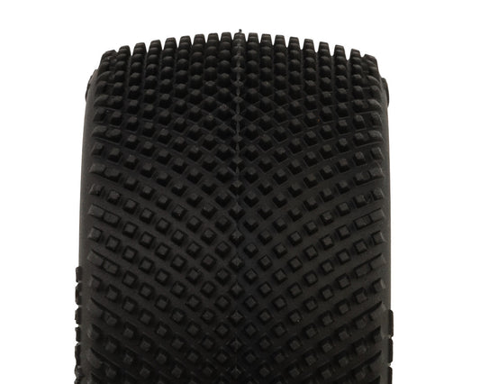 Pro-Motion Checkmate LP 2.2" Pre-Mounted Rear Buggy Carpet Tires (Yellow) (2)