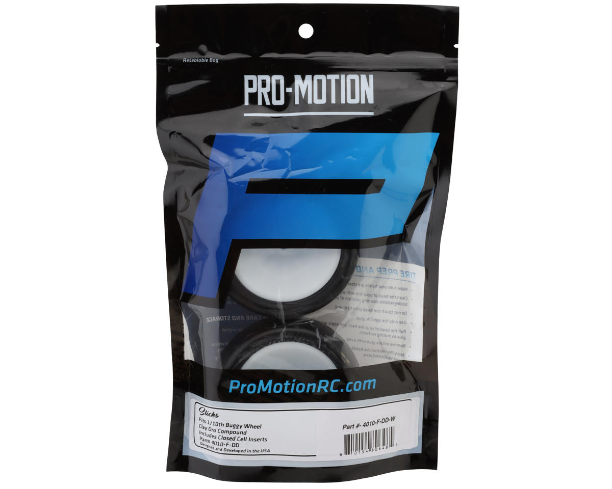 Pro-Motion Slicks 2.2'' 2WD/4WD Front 1/10 Buggy Pre-Mount Tires