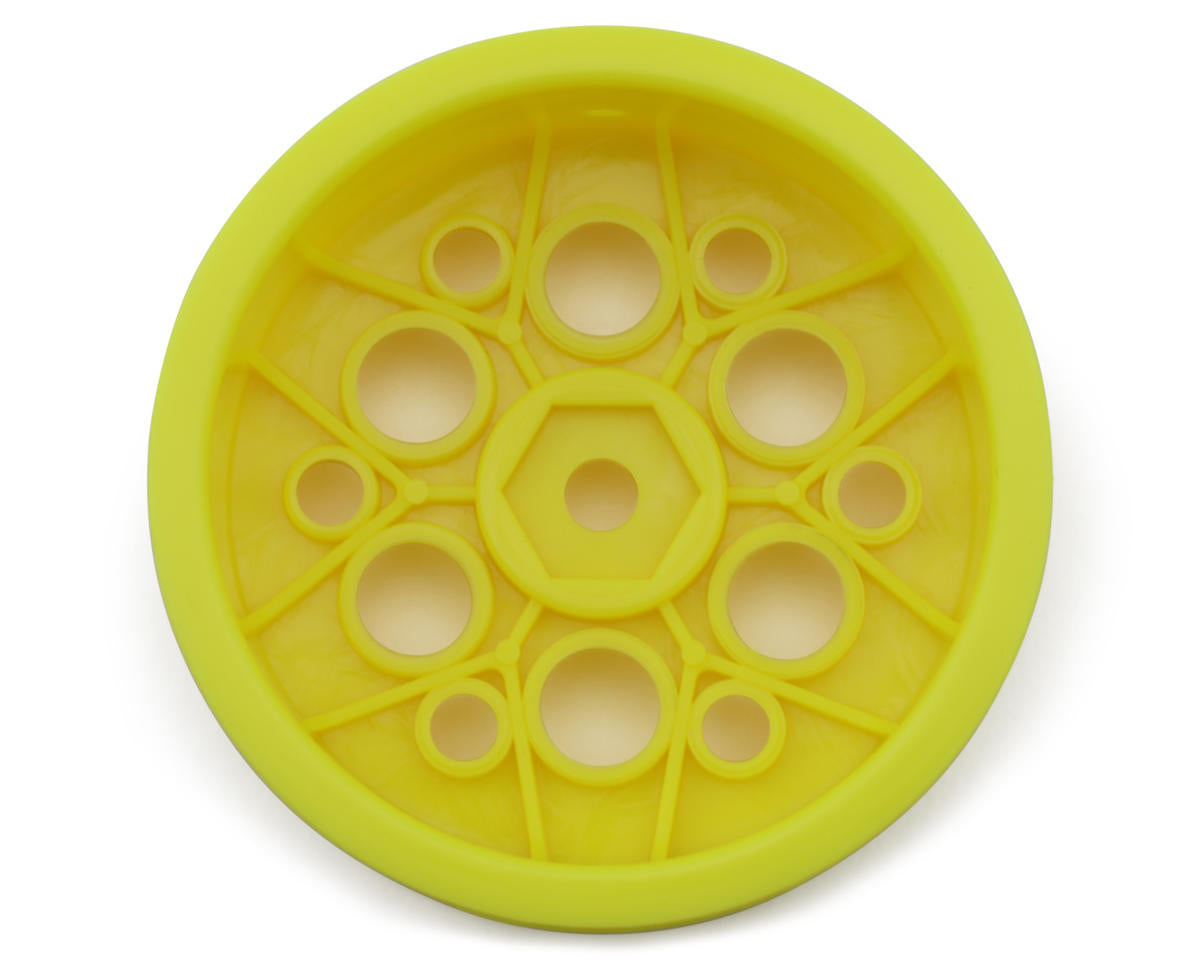 Pro-Motion 2.2" Magnum Front 1/10 Dirt Oval Wheels (Yellow) (4) w/12mm Hex