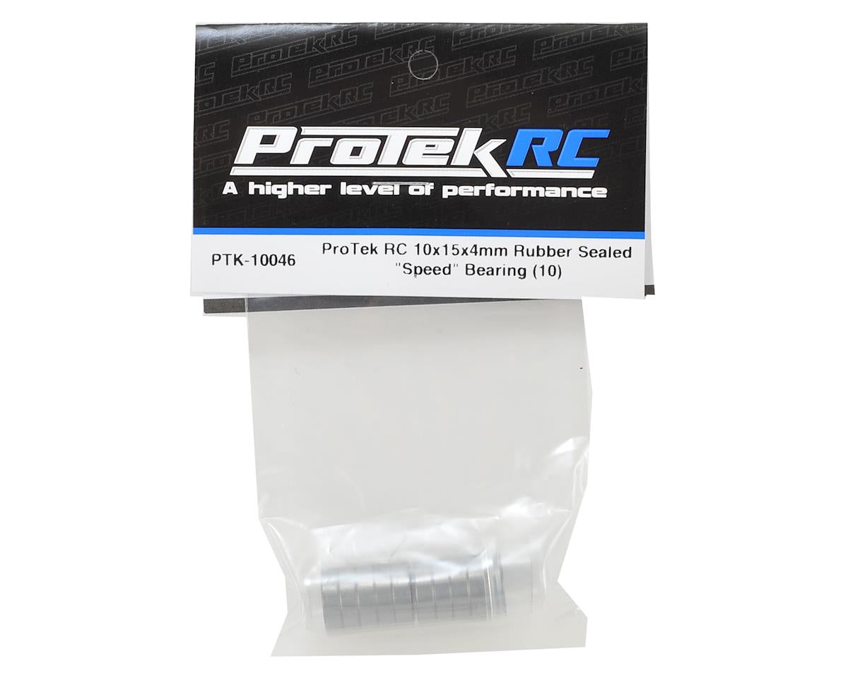 ProTek RC 10x15x4mm Rubber Sealed "Speed" Bearing (10)