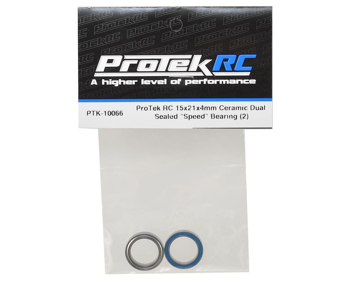 ProTek RC 15x21x4mm Ceramic Dual Sealed "Speed" Bearing (2)