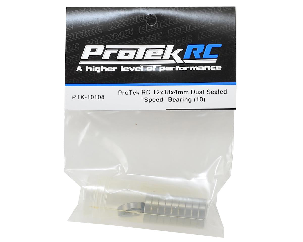 ProTek RC 12x18x4mm Dual Sealed "Speed" Bearing (10)