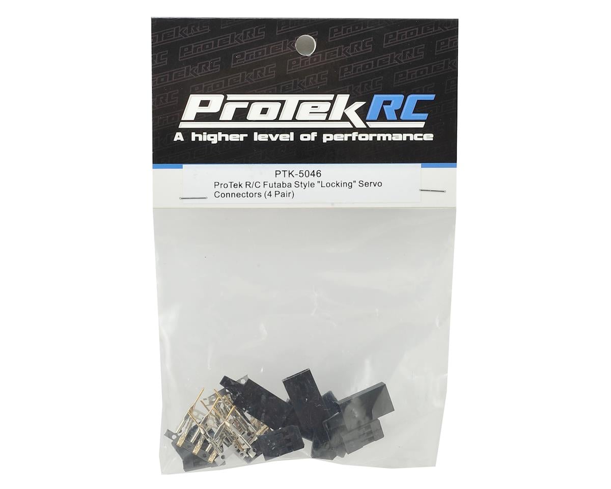 ProTek RC Futaba & JR Style "Locking" Servo Connectors (4 Pair)