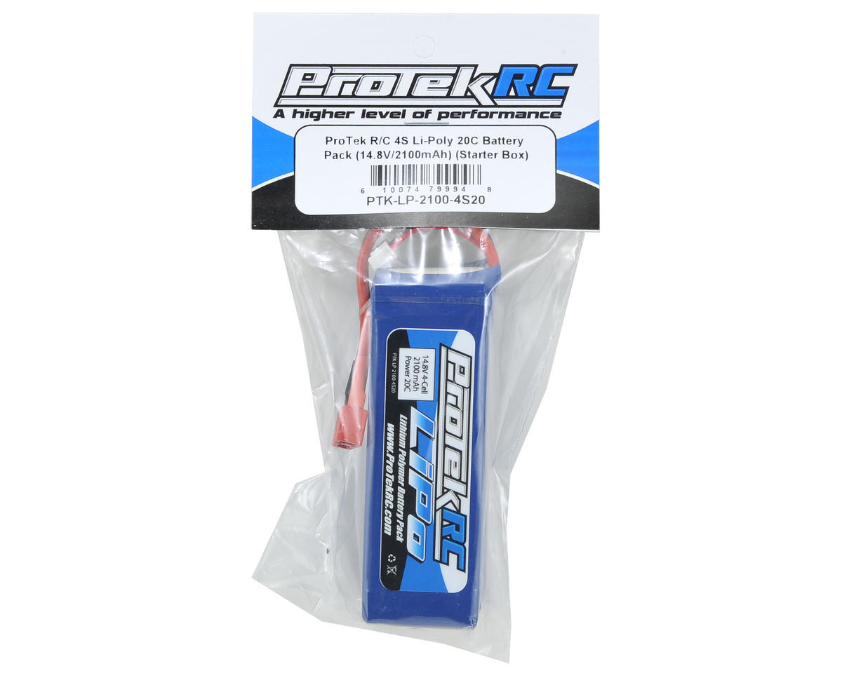 ProTek RC 4S LiPo 20C Battery Pack (14.8V/2100mAh) (Starter Box)