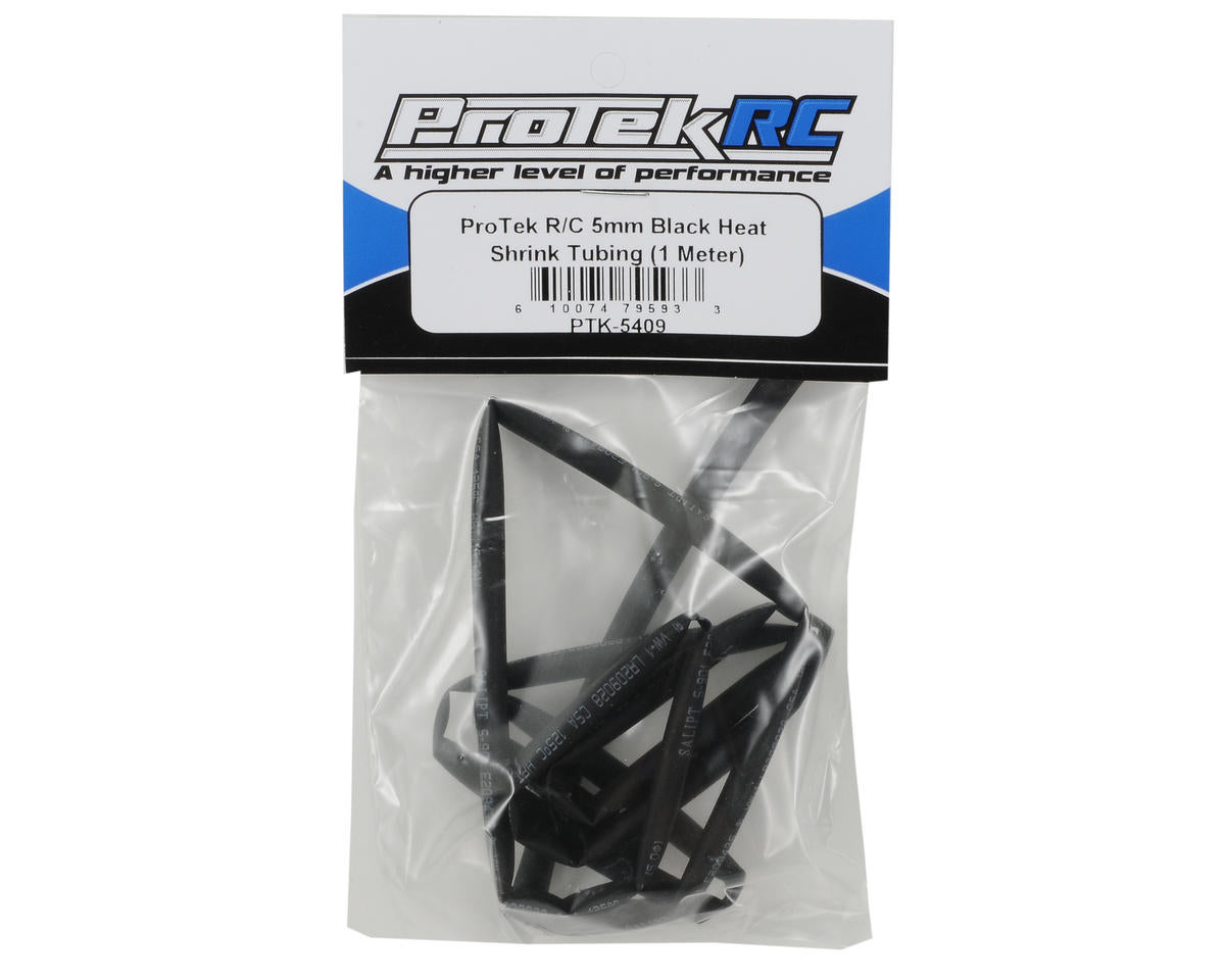 ProTek RC 5mm Black Heat Shrink Tubing (1 Meter)
