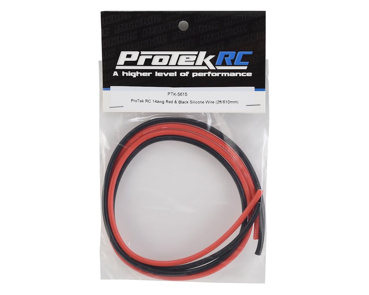ProTek RC Silicone Hookup Wire (Red & Black) (2' Each) (14AWG)
