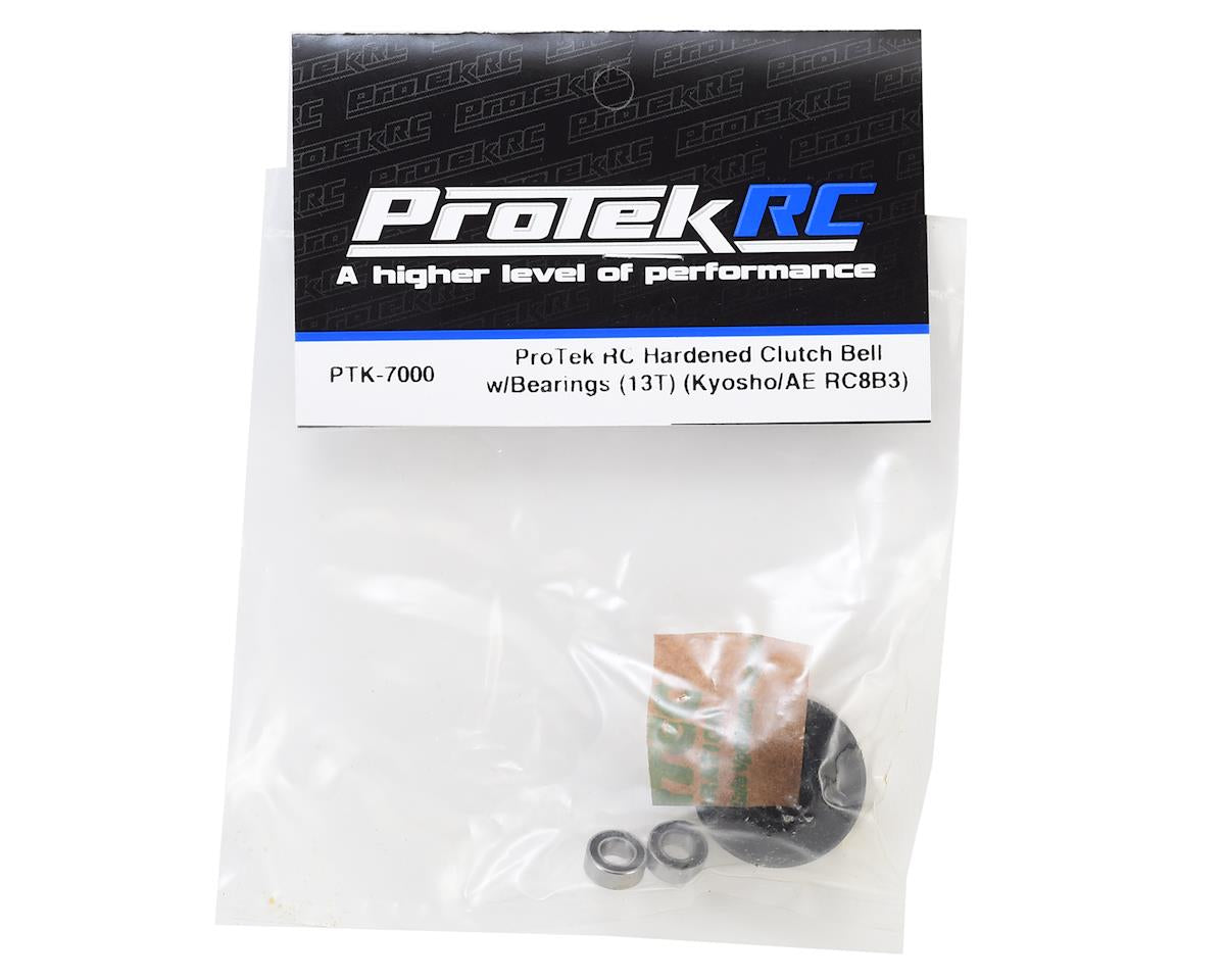 ProTek RC Hardened Clutch Bell w/Bearings (Kyosho/AE 3-Shoe) (13T)