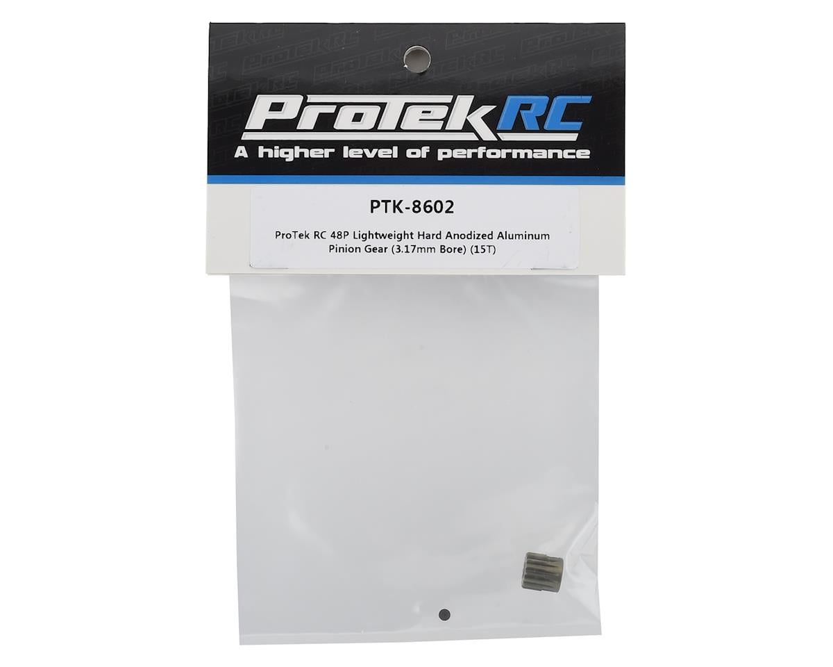 ProTek RC 48P Lightweight Hard Anodized Aluminum Pinion Gear (3.17mm Bore) (15T)