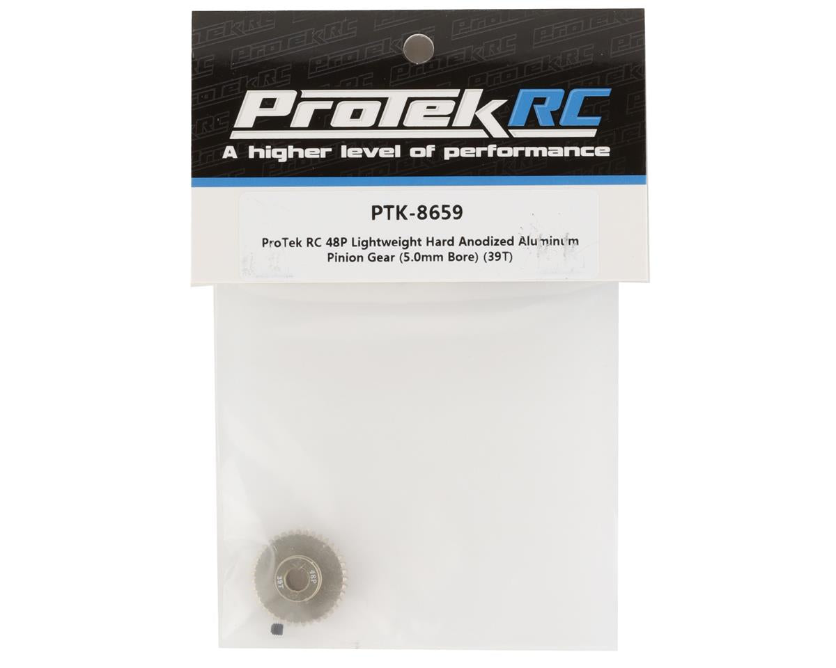 ProTek RC 48P Lightweight Hard Anodized Aluminum Pinion Gear (5.0mm Bore) (39T)