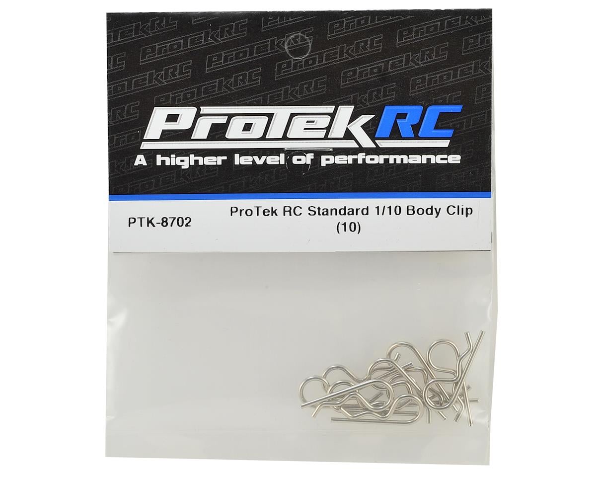 ProTek RC Standard Body Clip (10) (1/10 Scale)