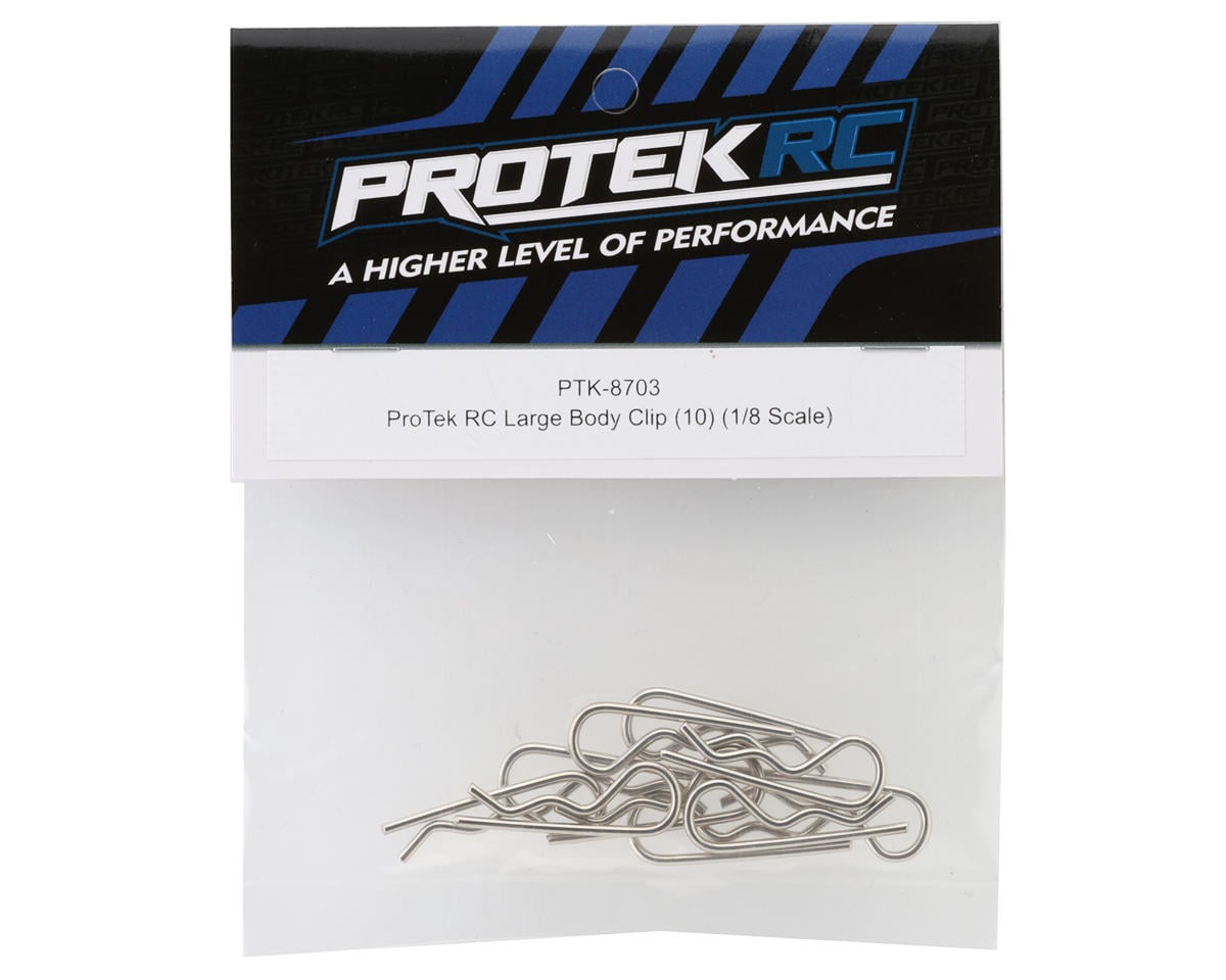 ProTek RC Large Body Clip (10) (1/8 Scale)