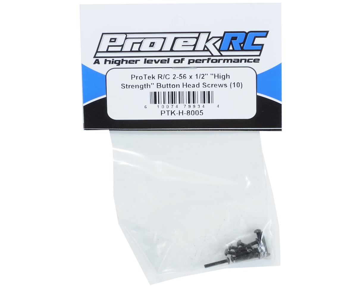 ProTek RC 2-56 x 1/2" "High Strength" Button Head Screw (10)