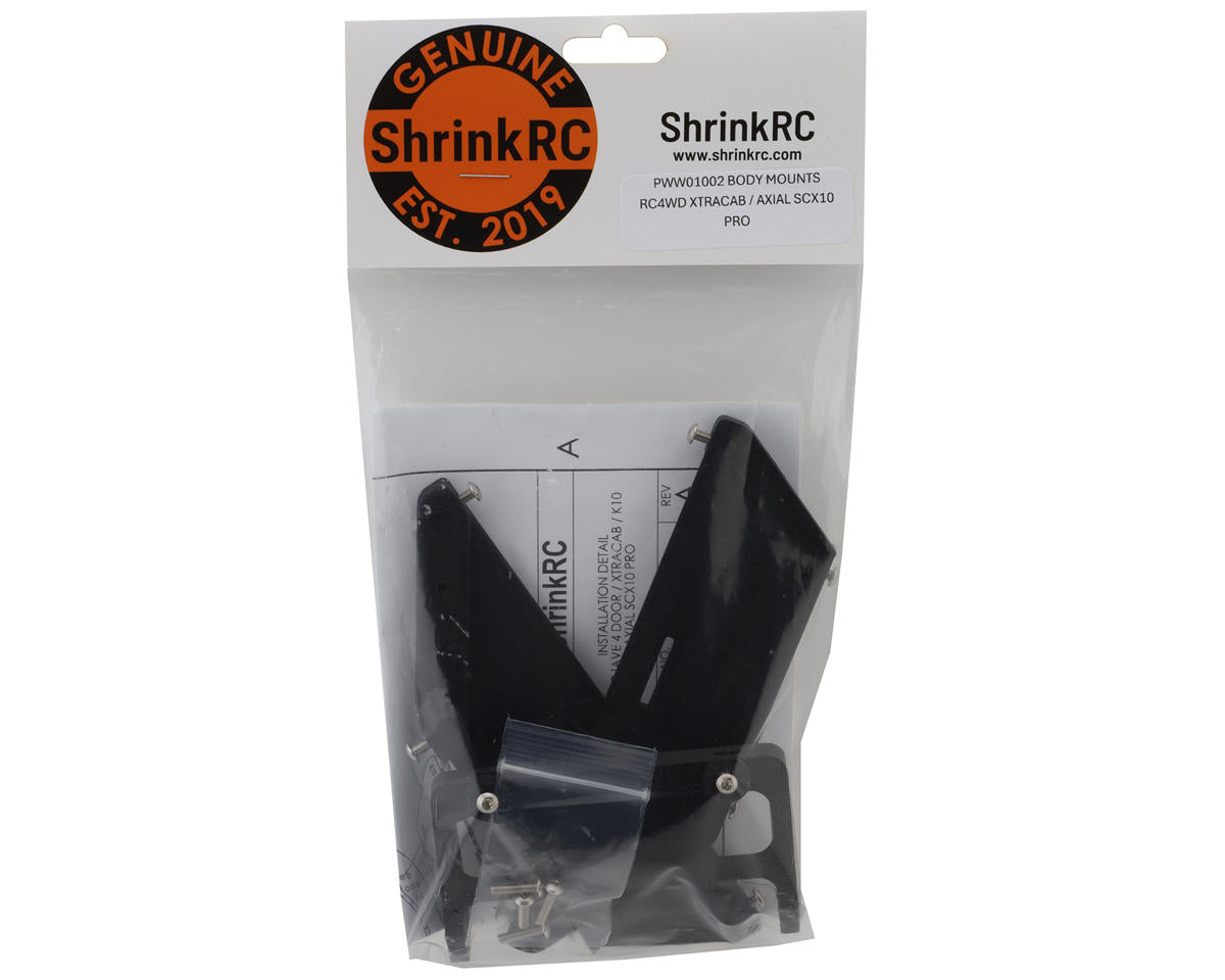 ShrinkRC Axial® SCX10™ Pro Body Mounts for RC4WD 1987 Toyota XtraCab Body