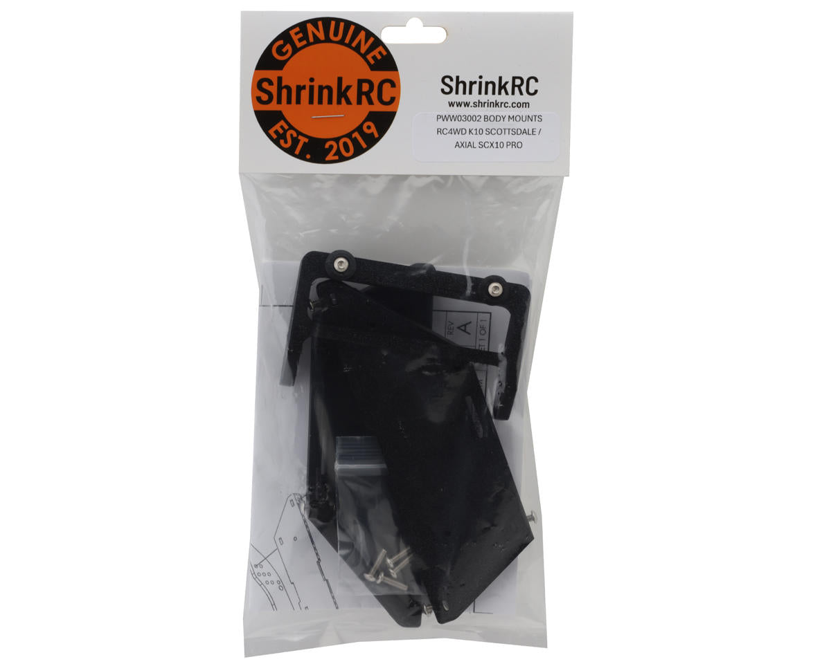 ShrinkRC Axial® SCX10™ Pro Body Mounts for RC4WD Chevrolet K10 Scottsdale Body