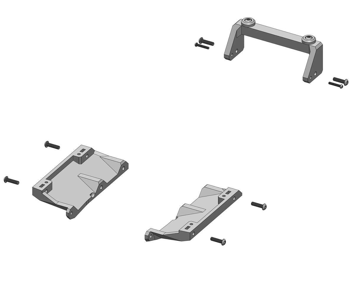 ShrinkRC Axial SCX10 II Body Mount Set for RC4WD Mojave II Two Door Body