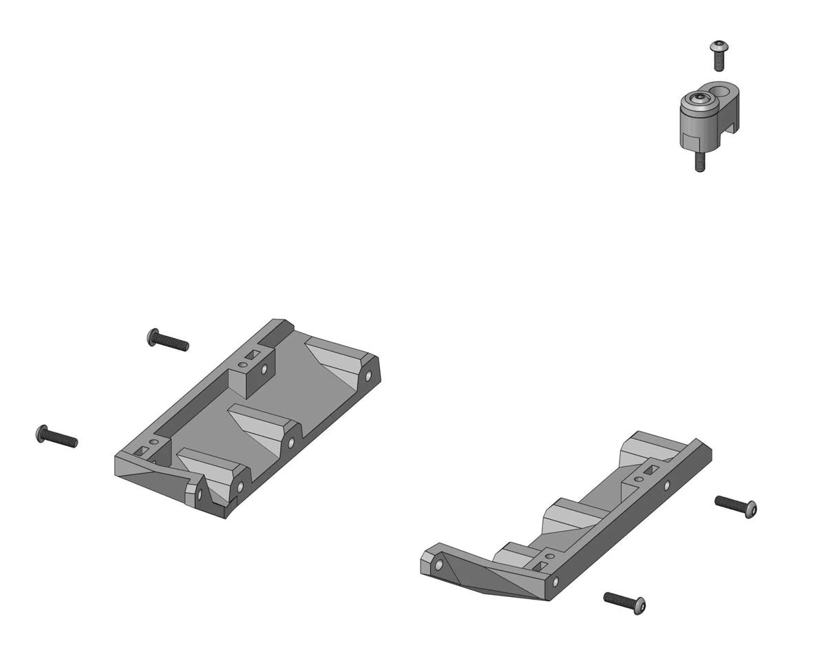 ShrinkRC RC4WD Mojave II Two Door Body Mounts For Traxxas TRX-4